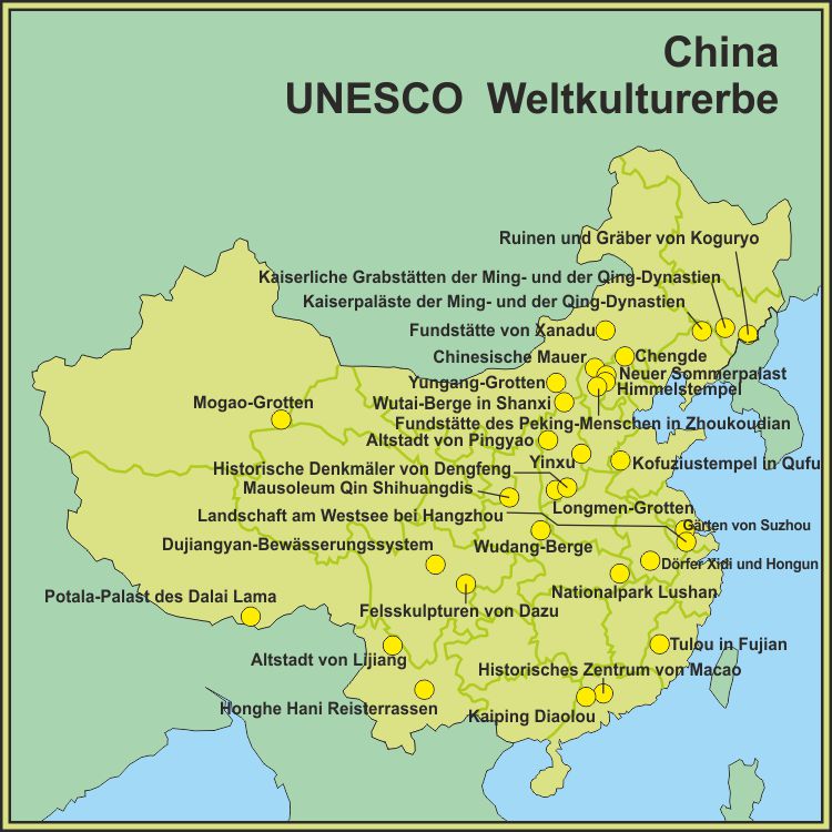 UNESCO Weltkulturerbe in China