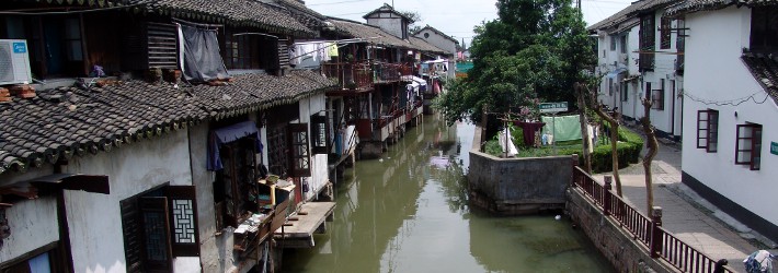 Der Stadtteil Zhujiajiao, der auch Venedig von Shanghai genannt wird.