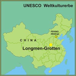 Longmen-Grotten Karte
