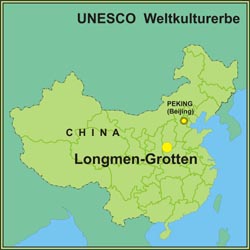 ALongmen-Grotten Longmen-Grotten Karte