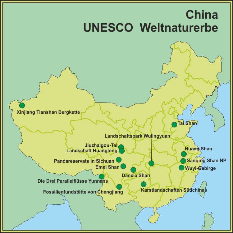 UNESCO Weltnaturerbe in China